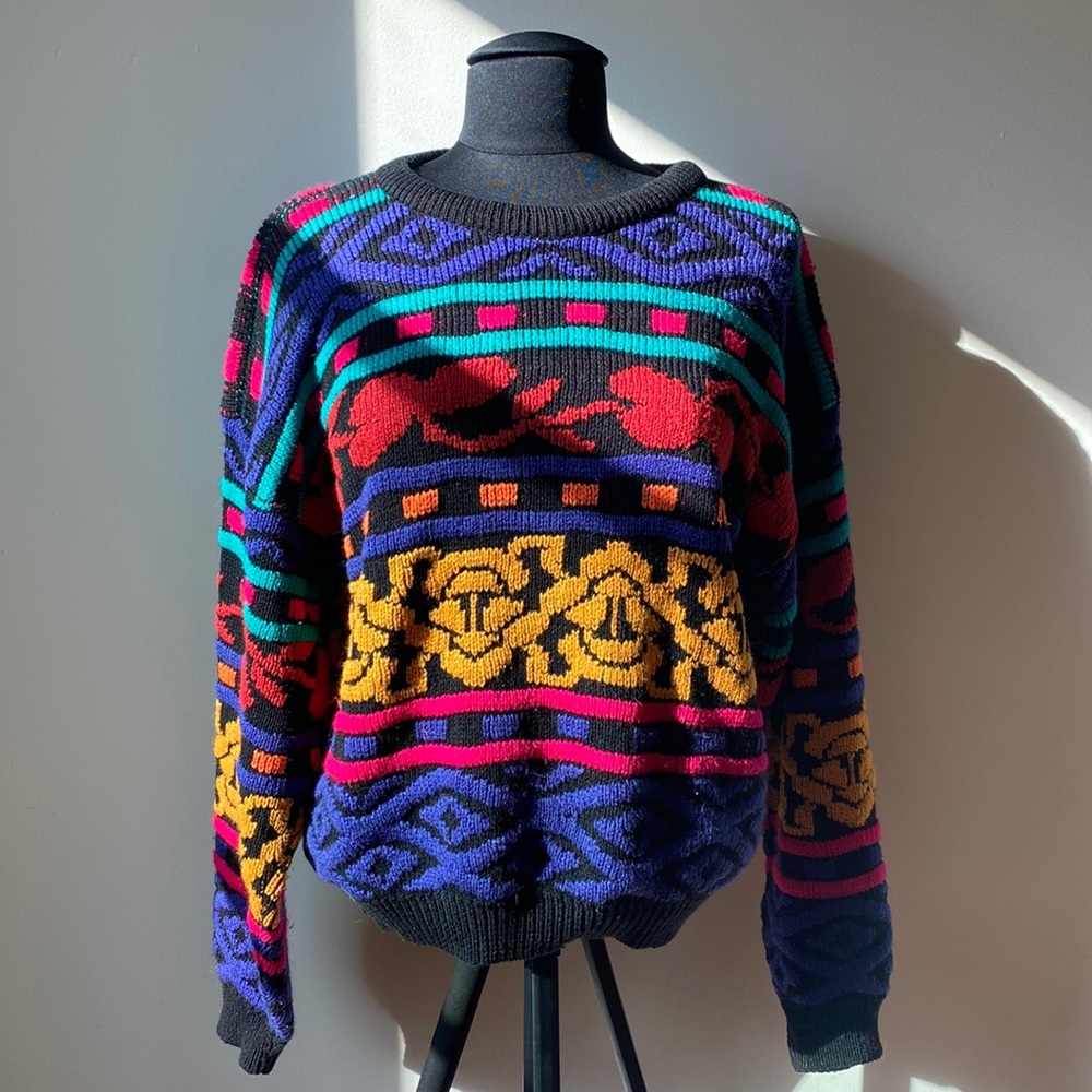 Vintage Pattern knit Sweater